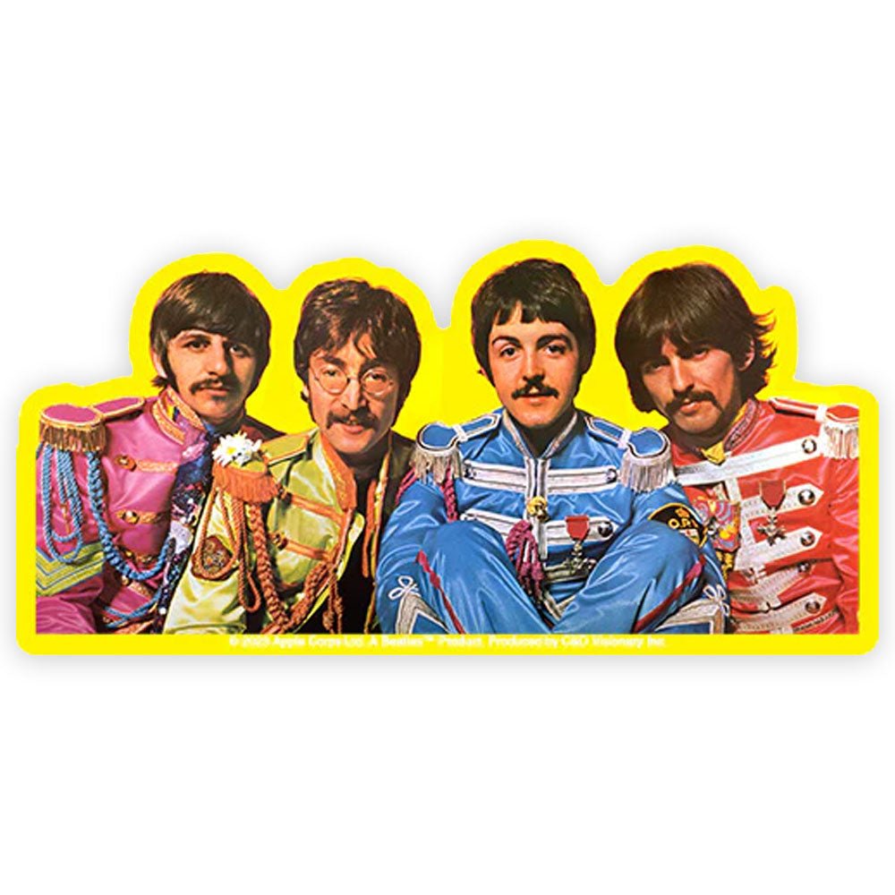 THE BEATLES ビートルズ (結成 65周年 ) - Sgt Pepper Lineup / ステッカー - PGS